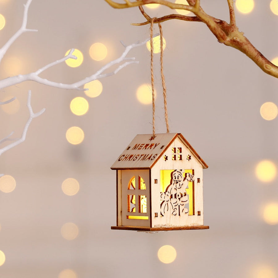 DIY Wooden Hanging House Decor Glowing Lamp - Image 5