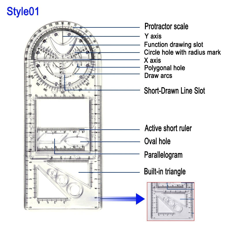 Geometric Art Design Architect Ruler - Image 6