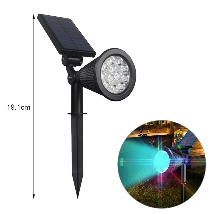 Solar-Powered Colorful Adjustable Garden Spotlight - Image 6