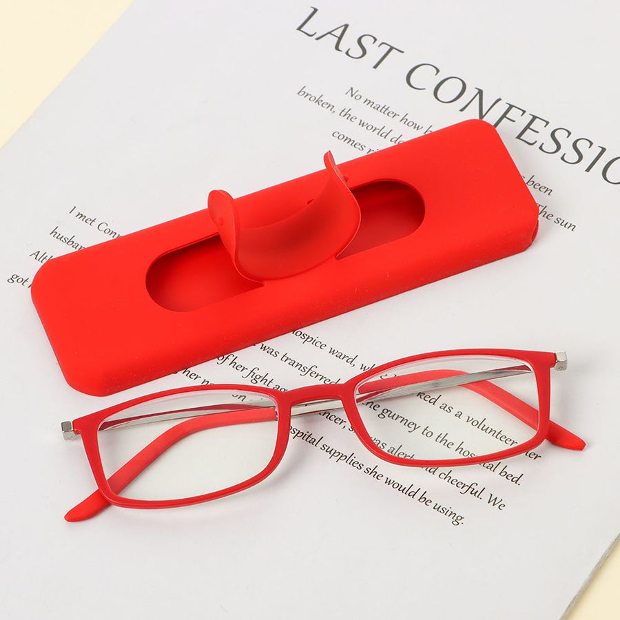 Anti-Blue Light Glasses with Cellphone Stand - Image 1
