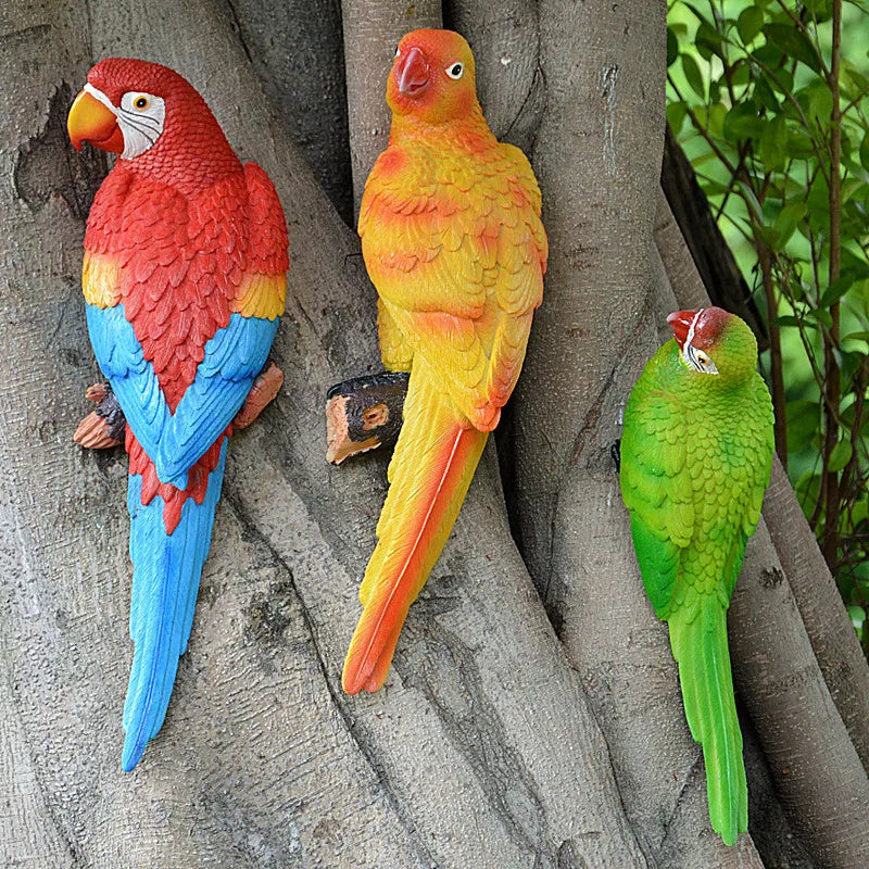 Tropical Vibe Parrot Tree Decor - Image 2