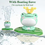 Floating Frog Rotating Sprinkler Toy