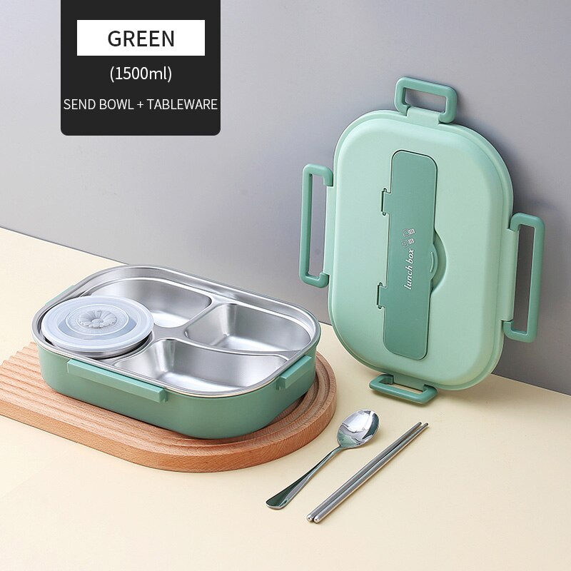 Stainless Steel Multi Compartment Kids Lunch Box - Image 8
