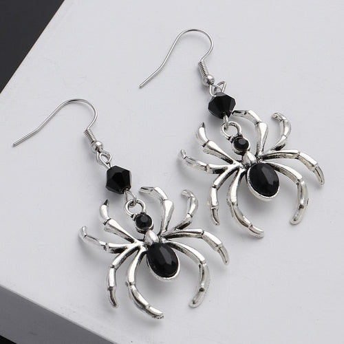 Black Spider Artsy Mystical Earrings - Image 0
