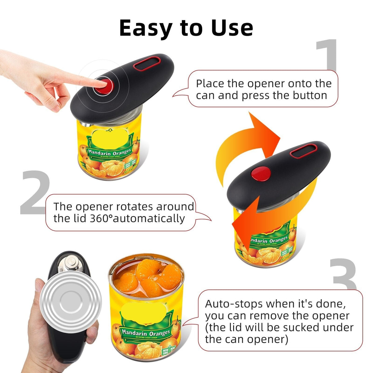 One Touch Automatic Can Opener