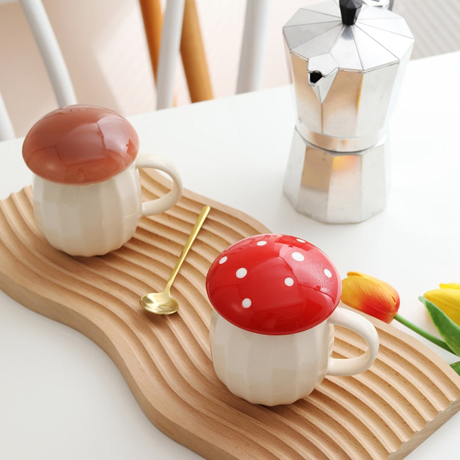 Creative Ceramic Mushroom Mug - Image 2