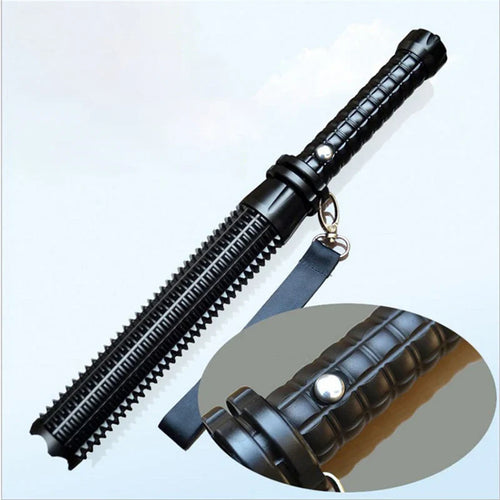Tactical Rechargeable Flashlight Telescopic Self Defense Stick - Image 0