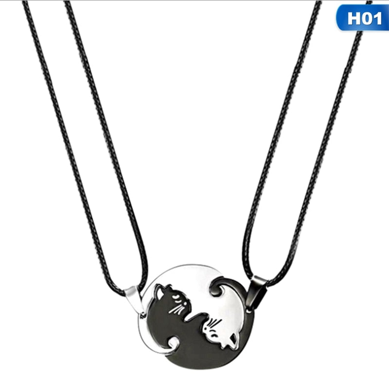 Yin Yang Cat Couple Necklace - Image 7