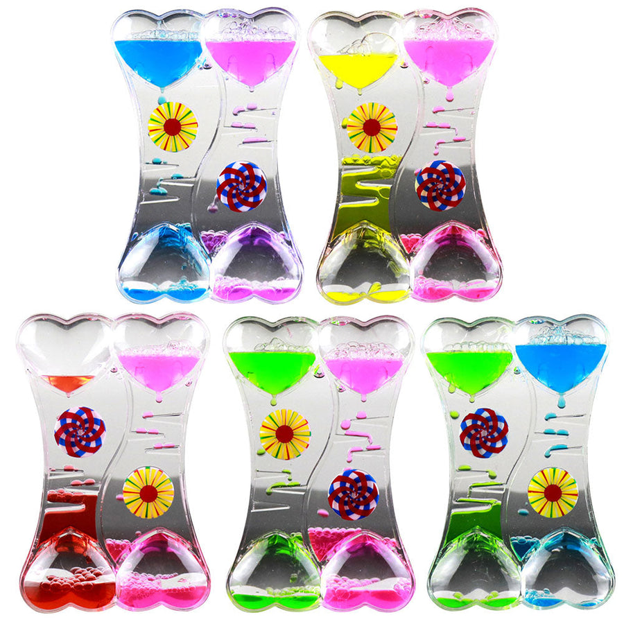 Double Floating Hearts Hourglass - Image 6