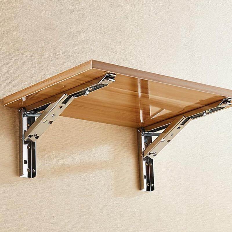 2PCS Triangle Folding Wall Mounted Shelf - Image 1