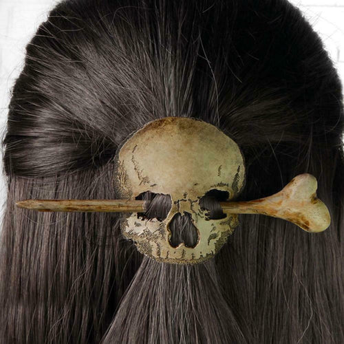 Retro Punk Metal Skull Hair Clips - Image 0