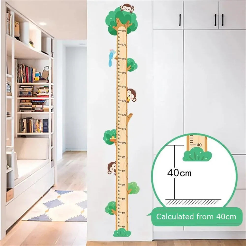 Animal Theme Kids Height Measurement Wall Sticker - Image 6