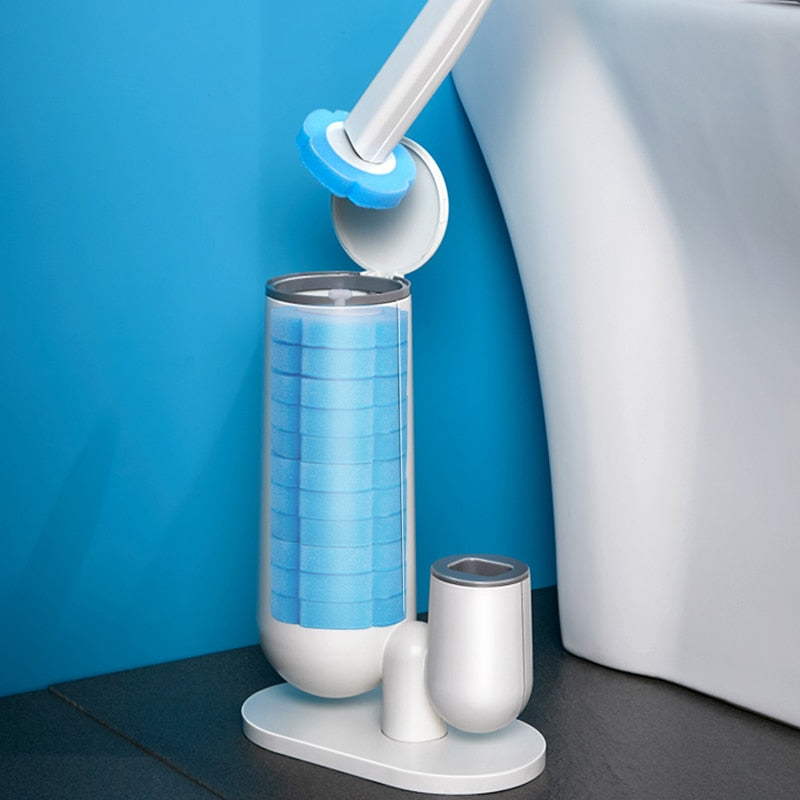 Cleaning Magic Disposable Toilet Brush Set - Image 1