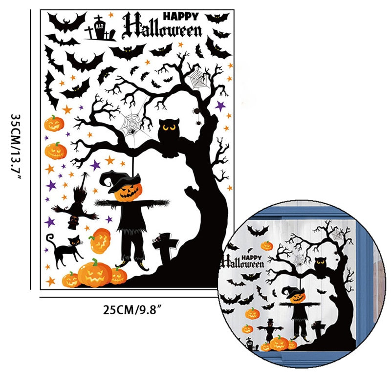 Bloody Handprint Stickers Halloween Decor