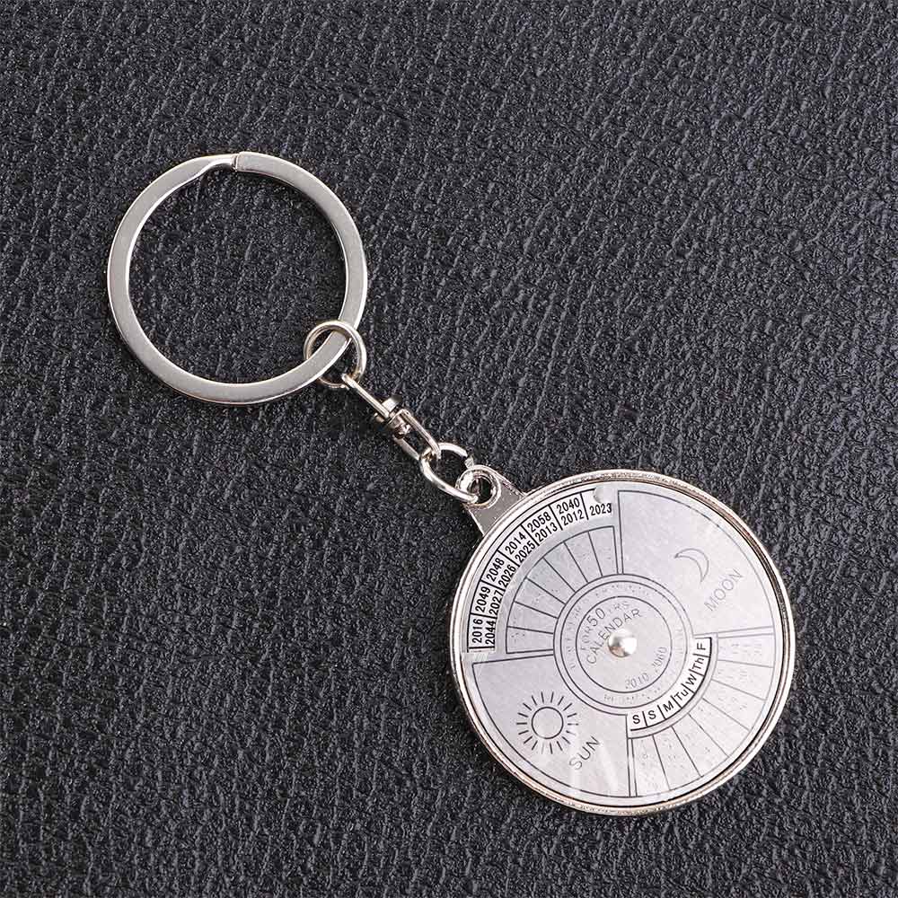 Creative Time Portal Mini Metal Calendar Keychain · Mavigadget
