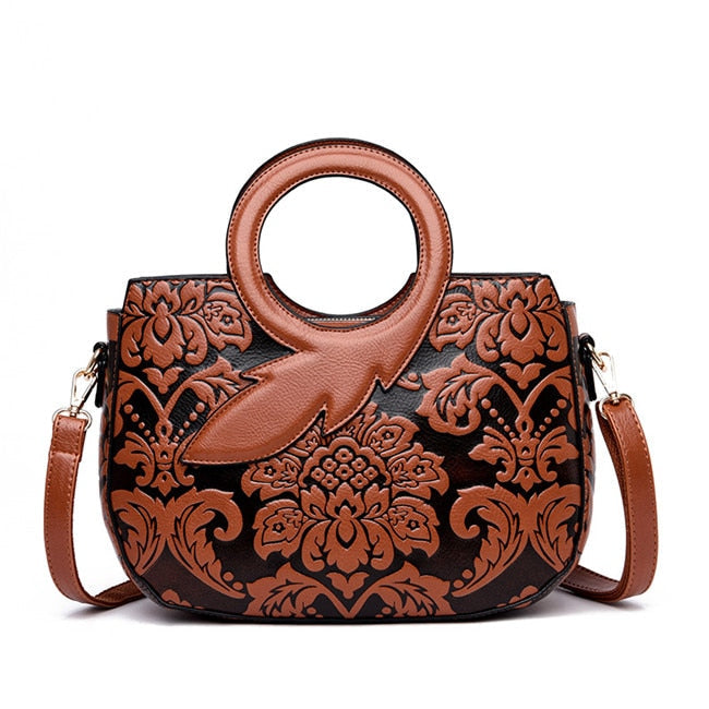 Classic Vintage Style Japanese Leather Handbag - Image 8