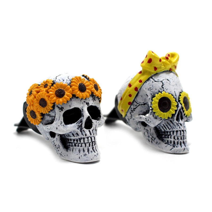 Creative Flower Skull Car Air Freshener - Image 5