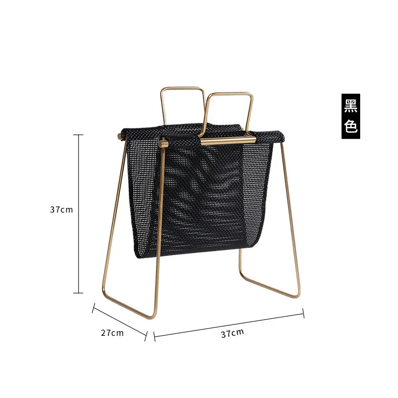 Elegant Minimalist European Floor Magazine Organizer - Image 5