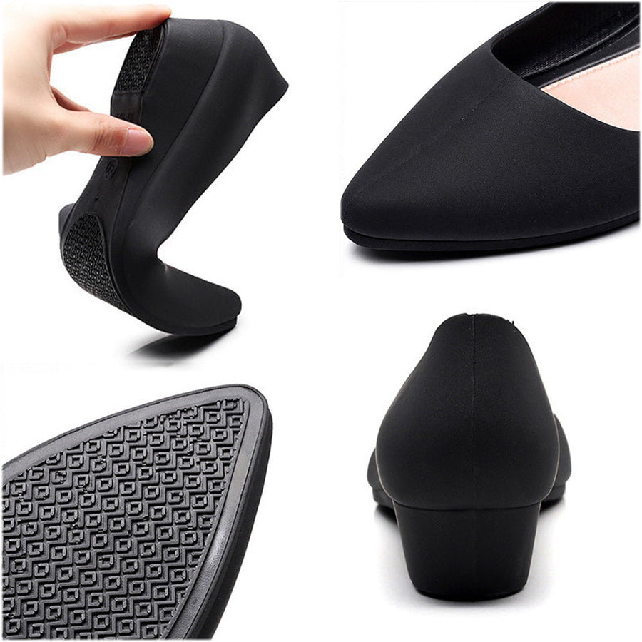 Summer Waterproof Comfy Slip-on High Heels - Image 1