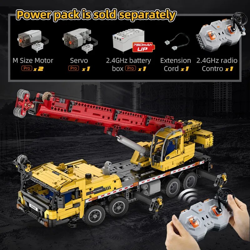 City Construction Remote-Control Learning Crane Truck