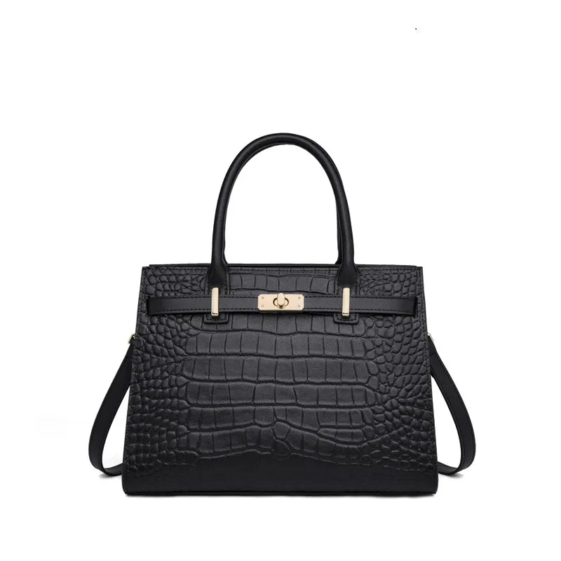 City Trend Elegance Elite Leather Handbag - Image 7