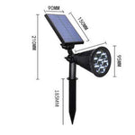 Solar-Powered Colorful Adjustable Garden Spotlight