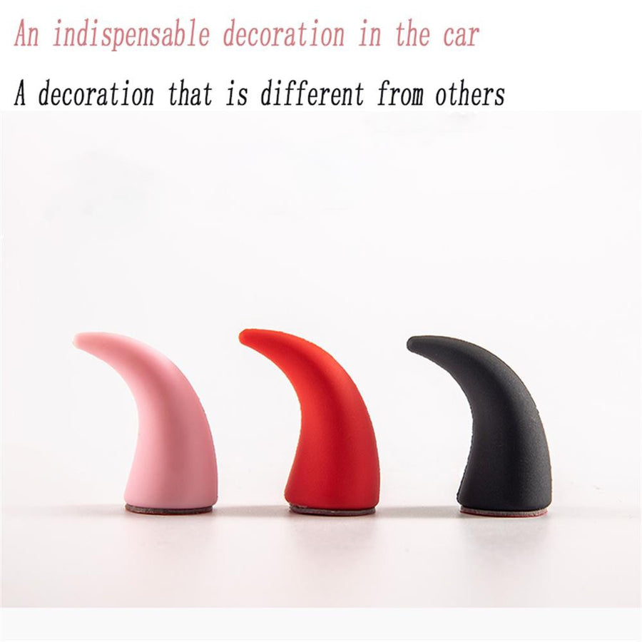 3D Devil Horns Car Dashboard Accessory - Image 4