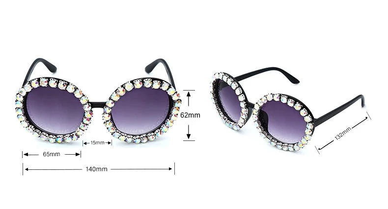 Oversize Round Luxury Sunglasses - Image 14