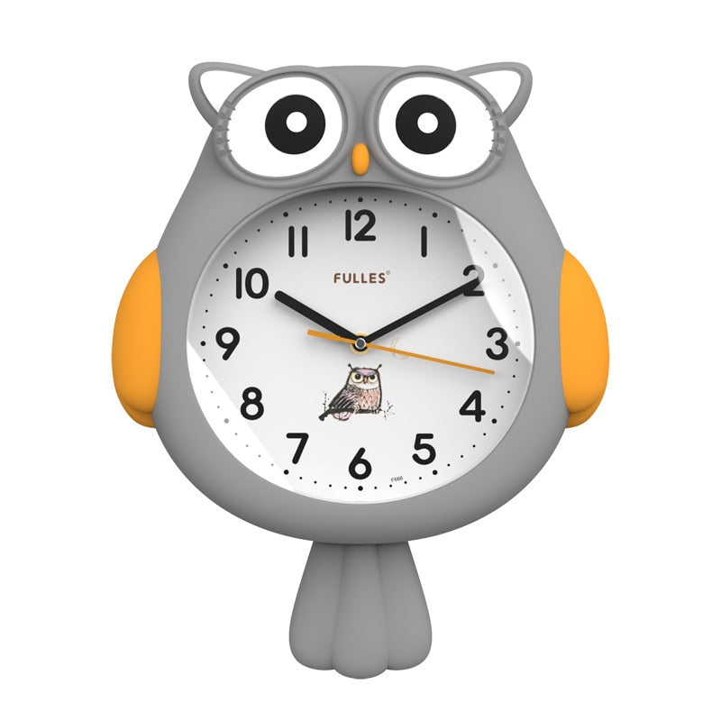 Cute Midnight Owl Wall Clock - Image 3