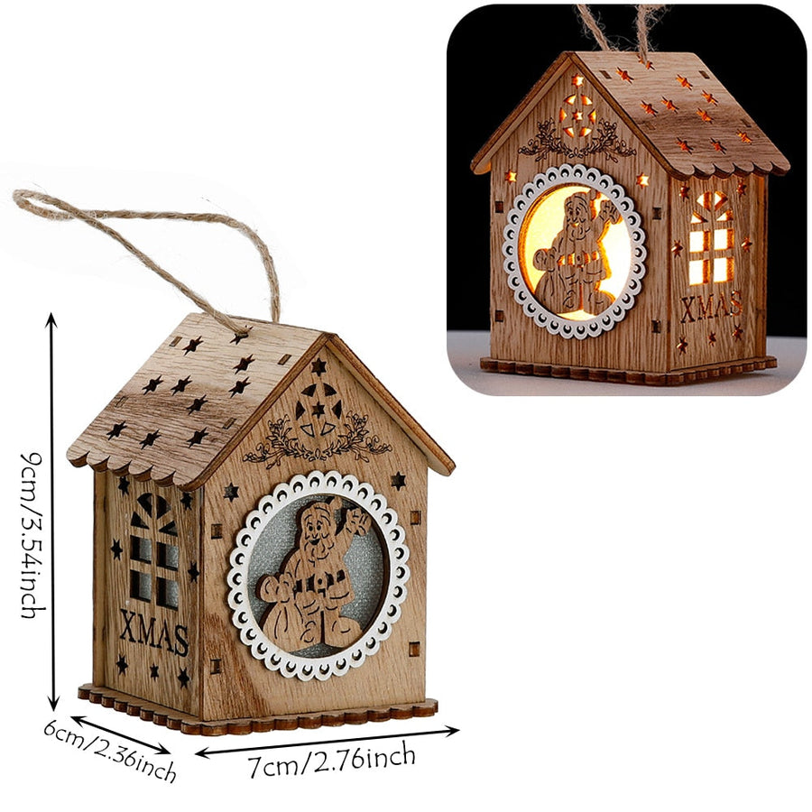 DIY Wooden Hanging House Decor Glowing Lamp - Image 14
