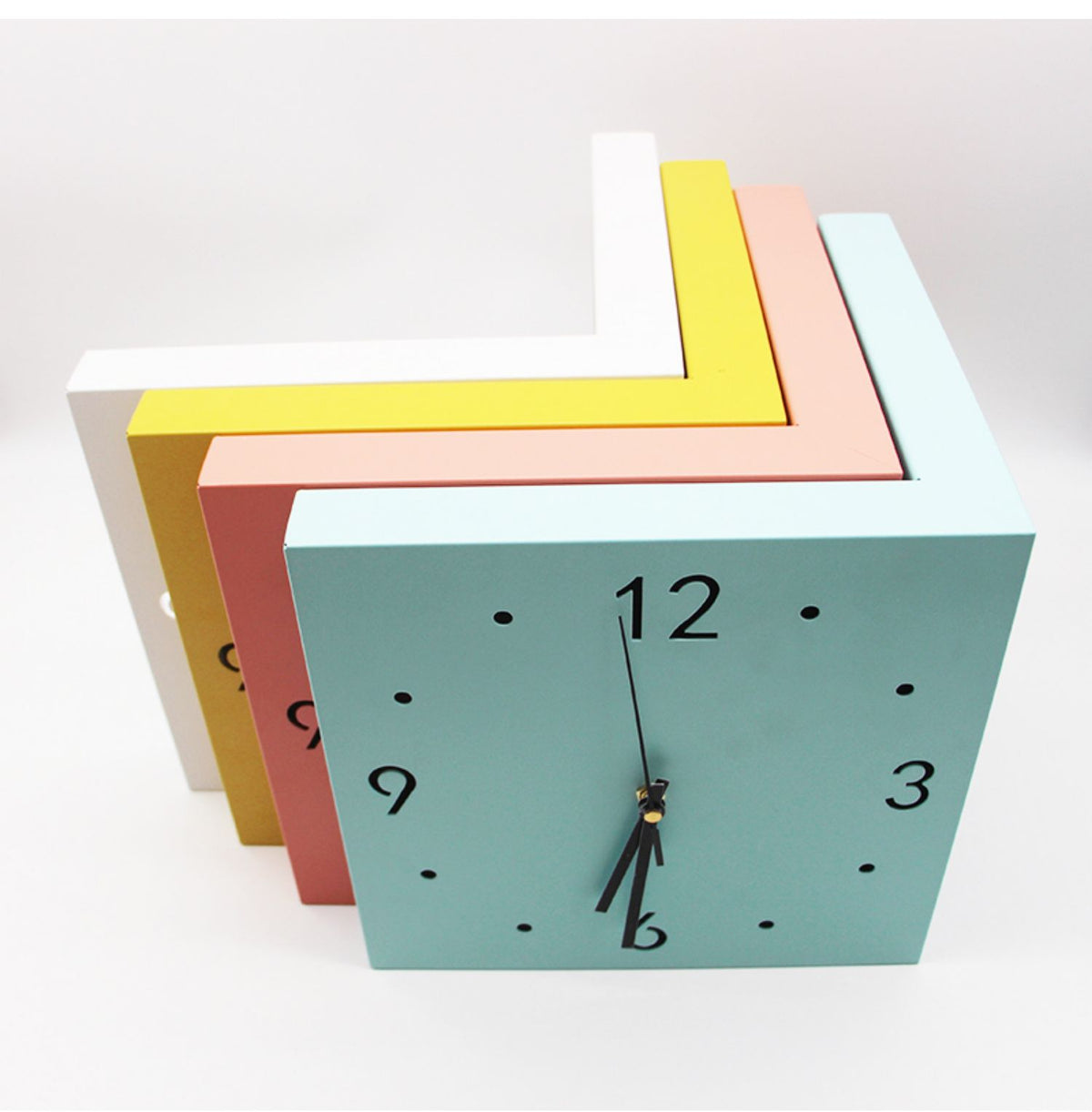 Two-Faced Corner Media Digital Wall Clock