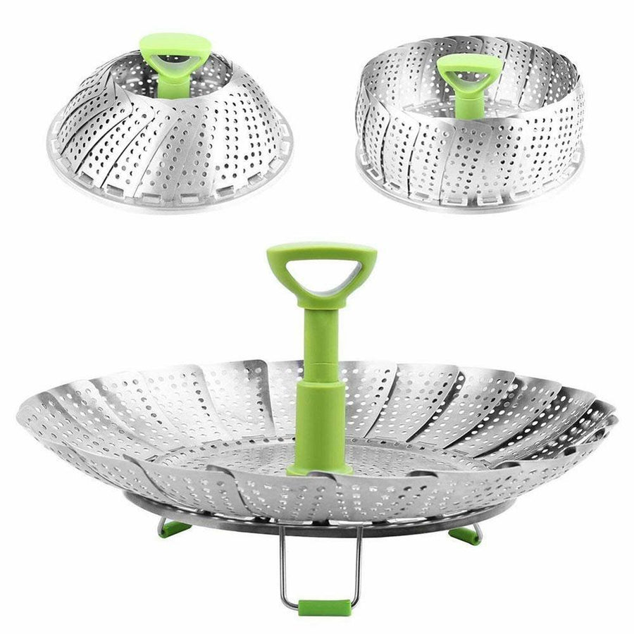 Stainless Steel Foldable Steamer Basket - Image 1