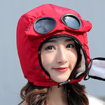 Fully Shielded Aviator Googles Hat