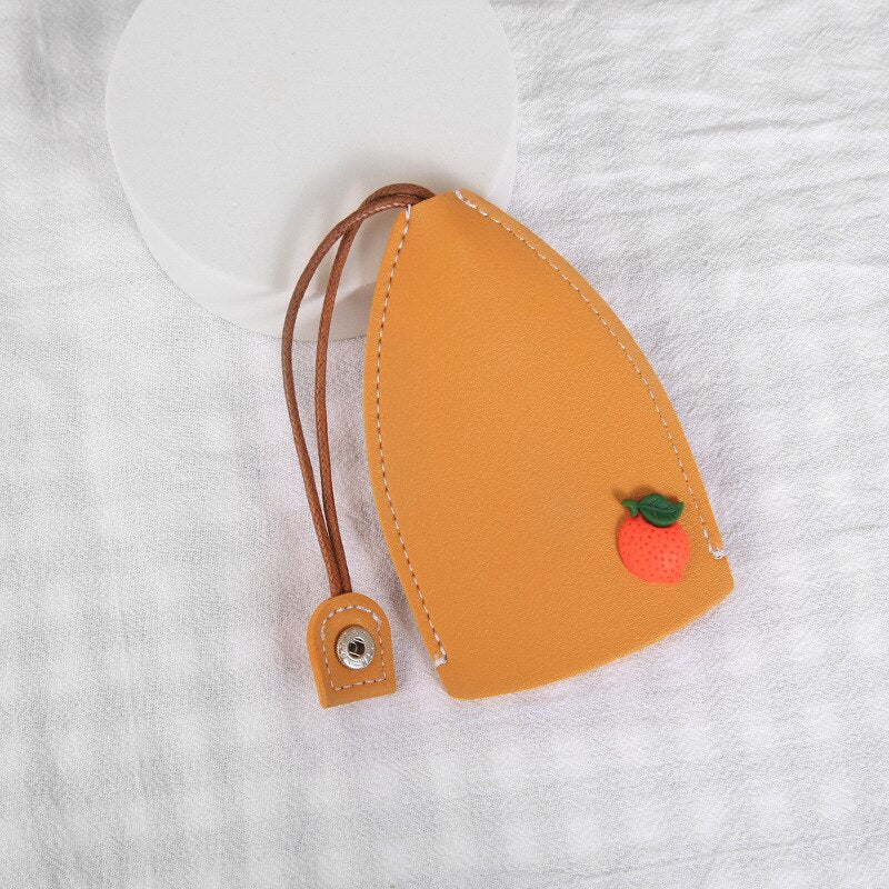 Cute Fruits Leather Key Holder