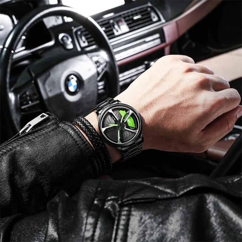 Speedster Chrono Quartz Spinning Wheel Men Watch - Image 4