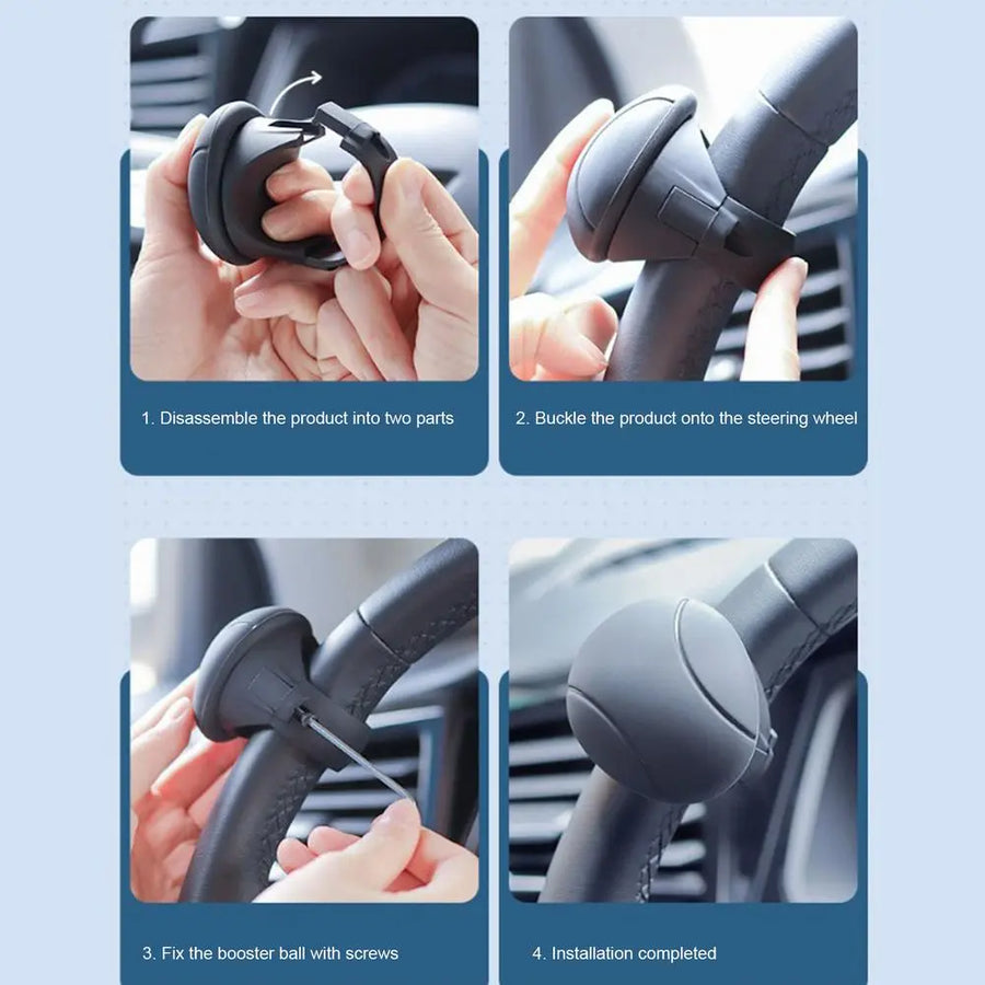 Easy Turn Metal Clip Steering Wheel Handle Booster - Image 2