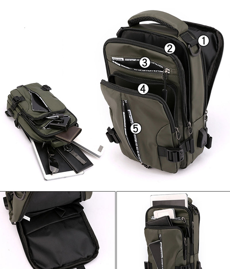 Elegant USB Charging Mini Crossbody Bag - Image 5
