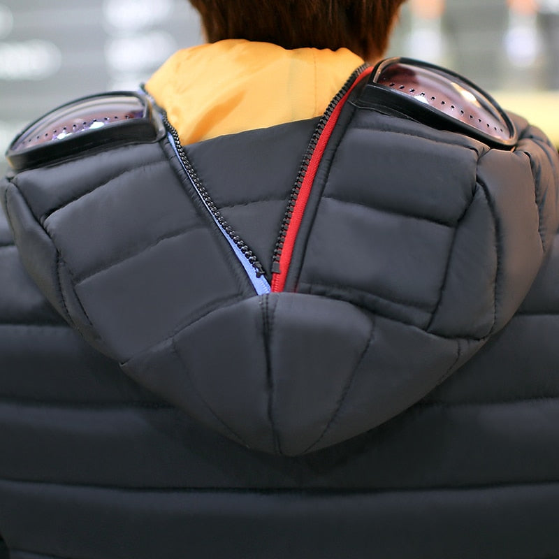 Full Face Cover Hooded Jacket with Glasses - Image 3