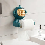 Happy Monkey Resin Toilet Paper Holder