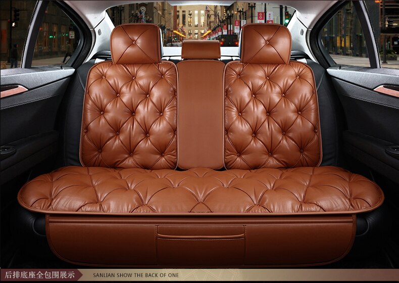 Luxurious Ride Leather Car Seat Cover - Image 8