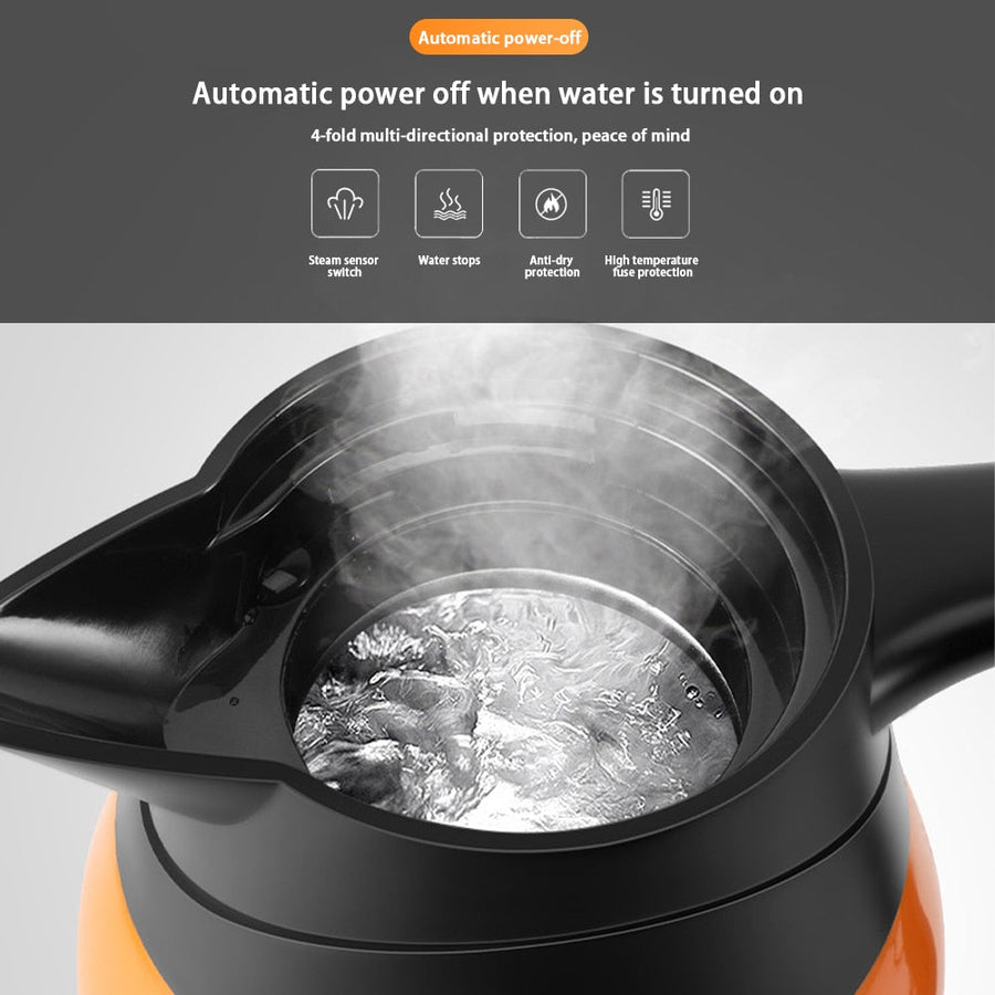 Electric Stainless Steel Travel Kettle - Image 2