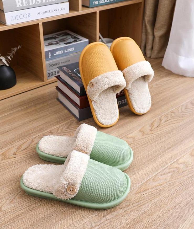 Lightweight Washable Comfy Plush Slippers - Image 0