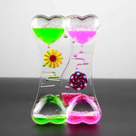 Double Floating Hearts Hourglass