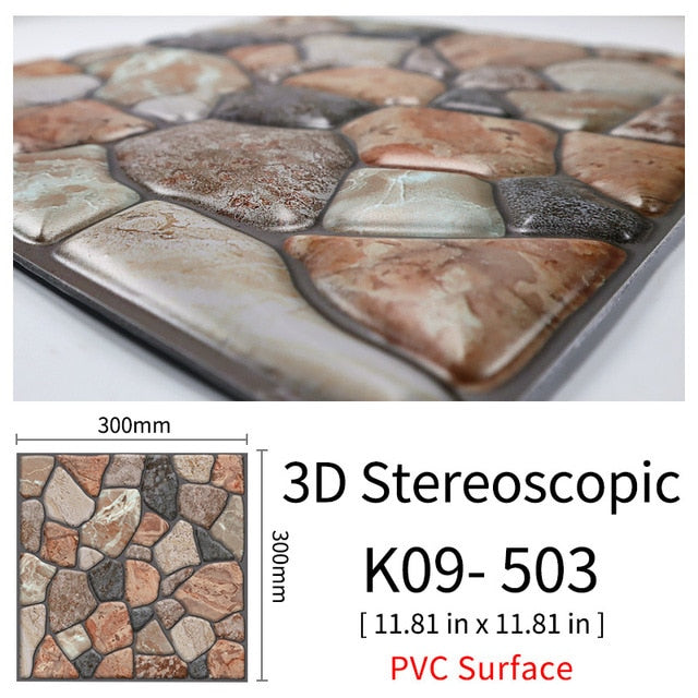 3D Self-Adhesive Cobblestone Wall Stickers - Image 17