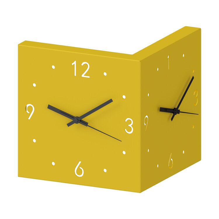 Two-Faced Corner Media Digital Wall Clock - Image 7