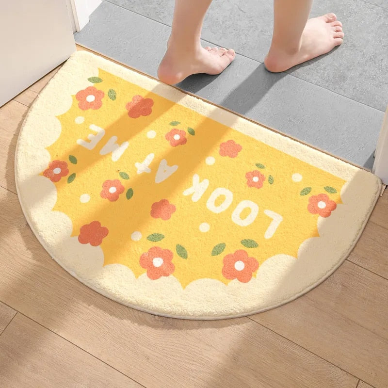 Floral Non-Slip Kawaii Doormats - Image 3