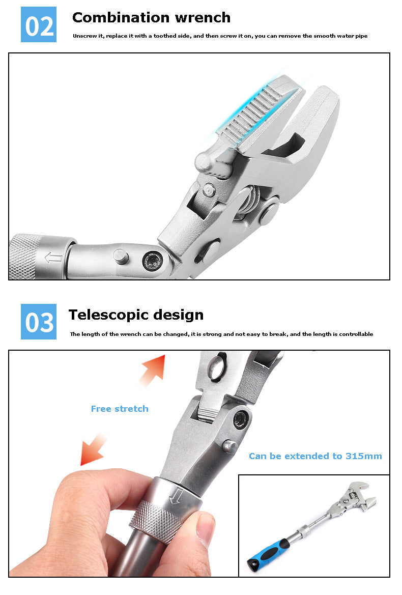 Multifunctional Adjustable Universal Wrench