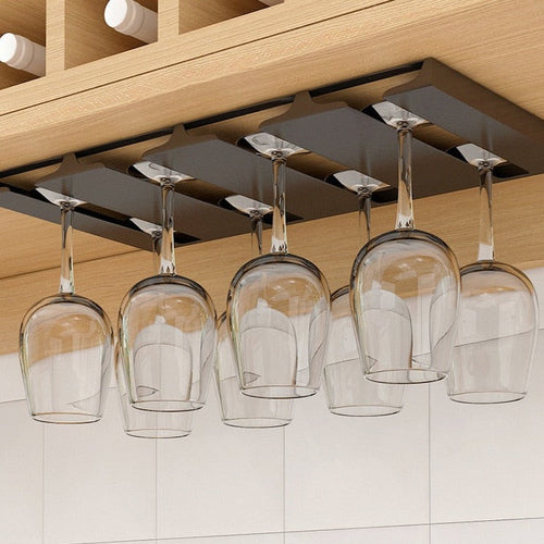 Under Cabinet Glass Organizer Rack - Image 0