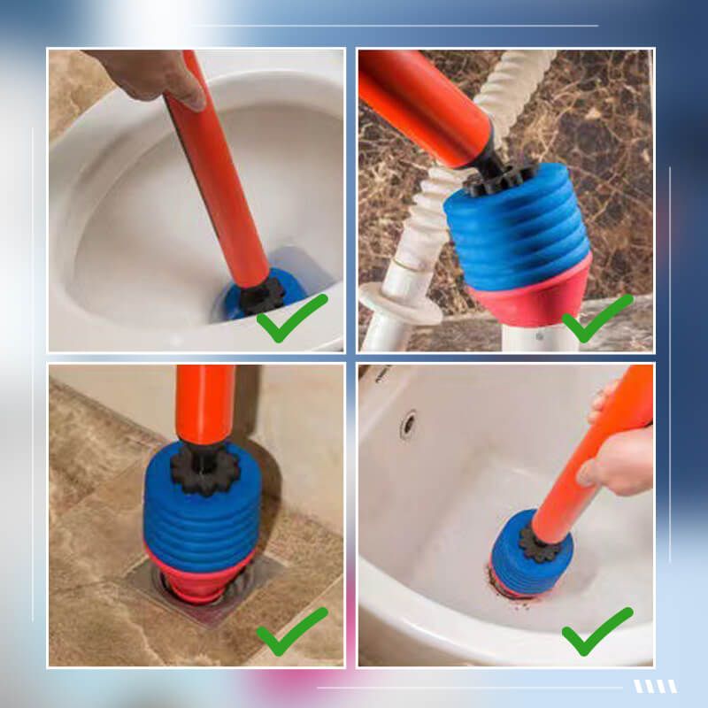 High-Pressure Quick Cleaner Toilet Unblocker Plunger