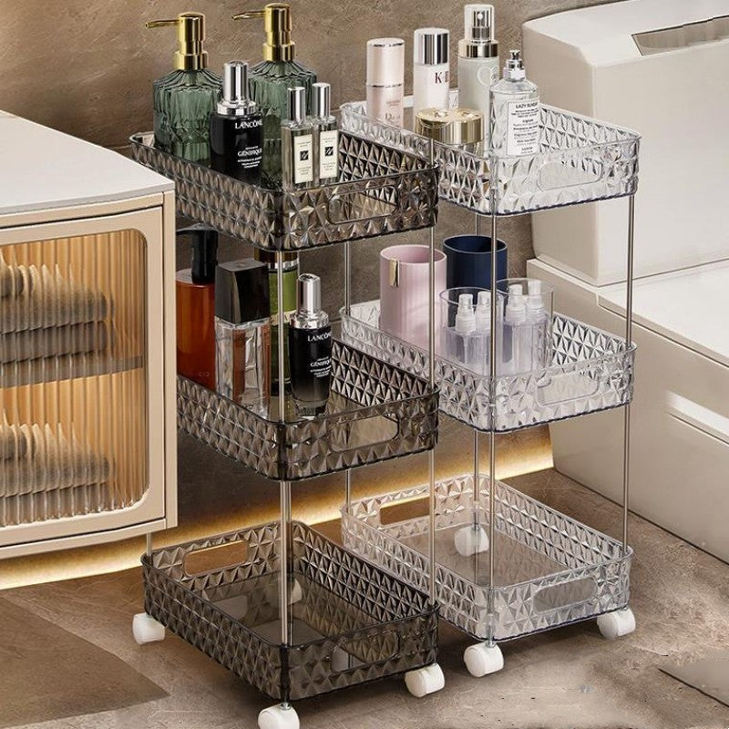 Home Bathroom Storage Organizer Rolling Rack - Image 0